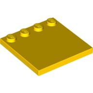 Lego destička 4x4 se čtyřmi study na kraji, žlutá (617924, 4525895)